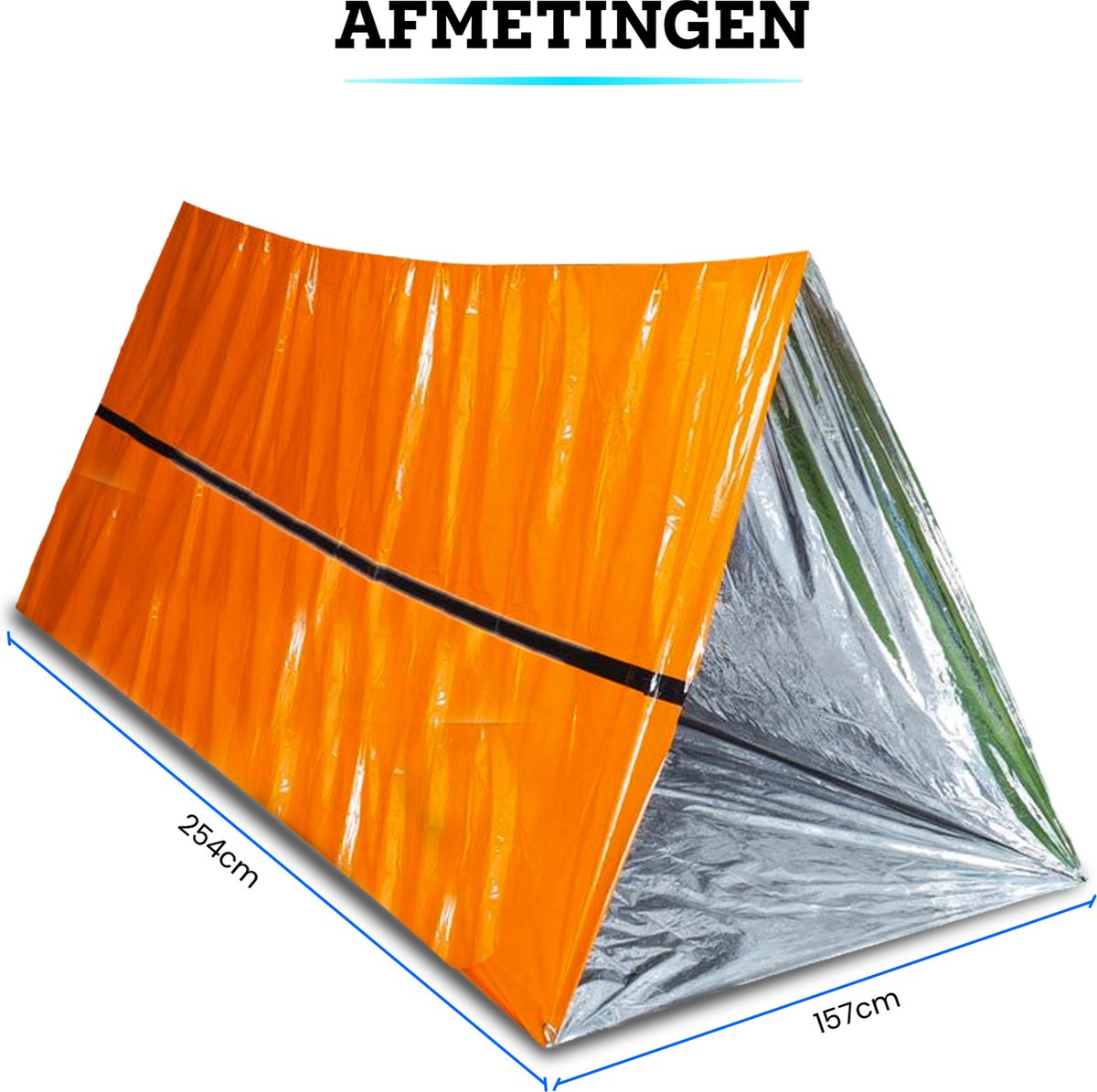 LifeTent™ Emergency Survival Shelter – Lightweight, Waterproof & Heat Reflective