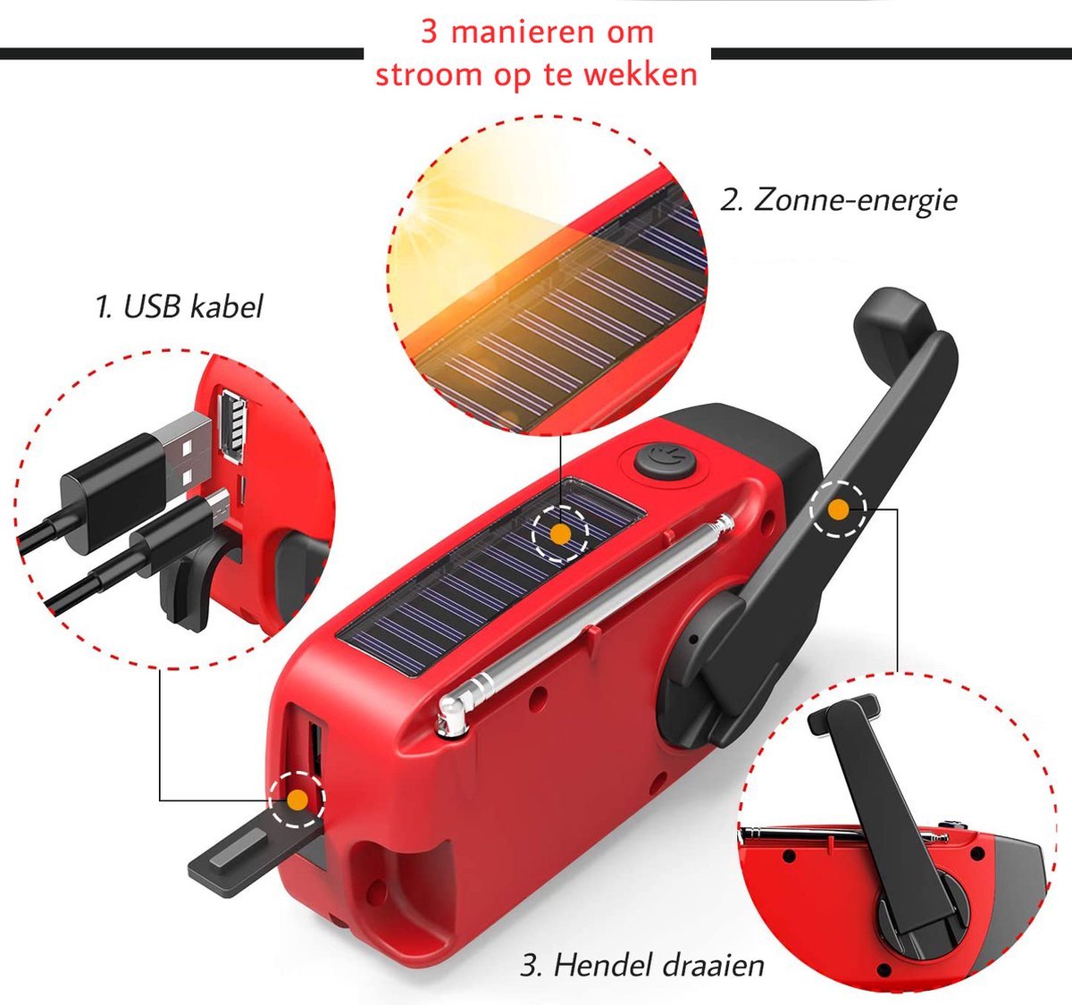 Emergency Radio™ with Flashlight and Power Bank - 2025 Model