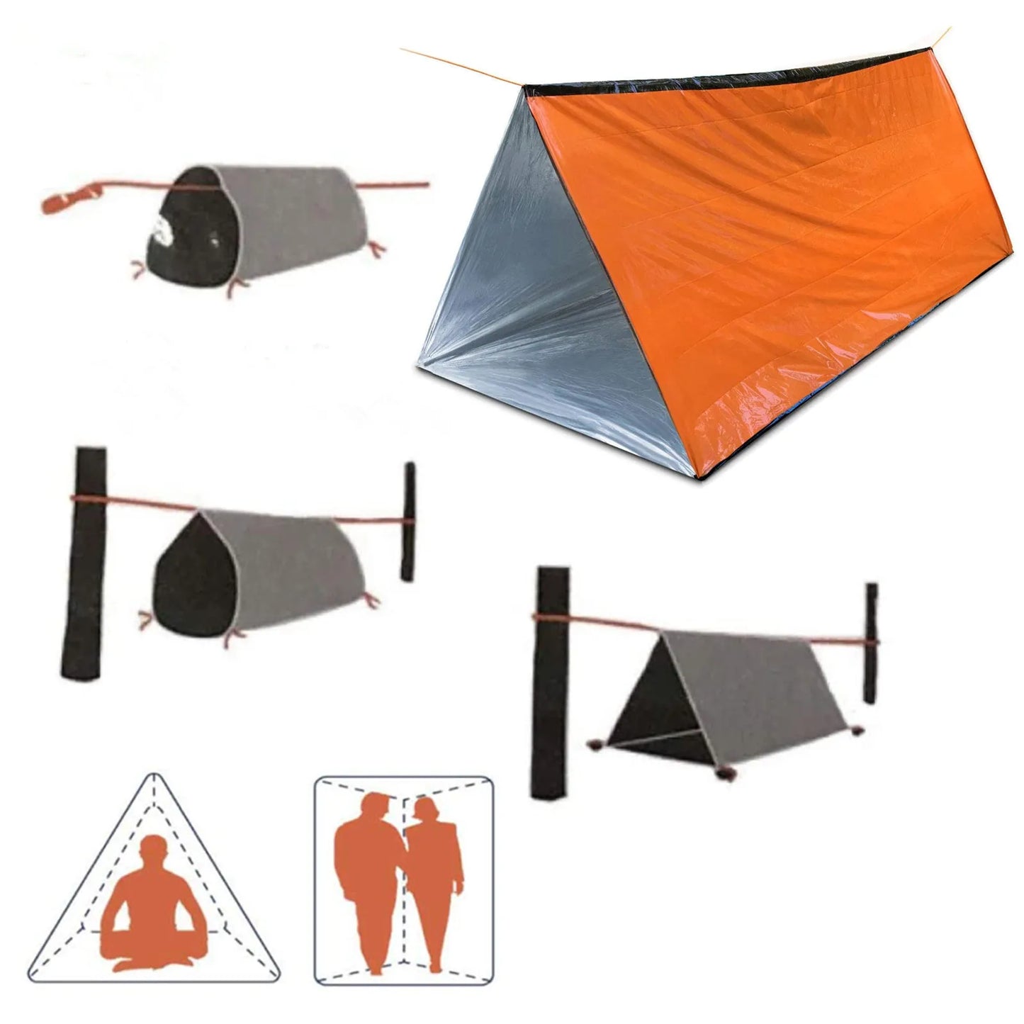 LifeTent™ Emergency Survival Shelter – Lightweight, Waterproof & Heat Reflective