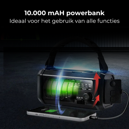 Ultra Emergency Radio™ – 10,000mAh Powerbank, LED Light & Multi-Charge Survival System