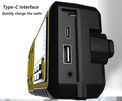 CrisisCore™ Explorer – Portable Emergency Radio with Power Bank, Solar Panel & SOS Function