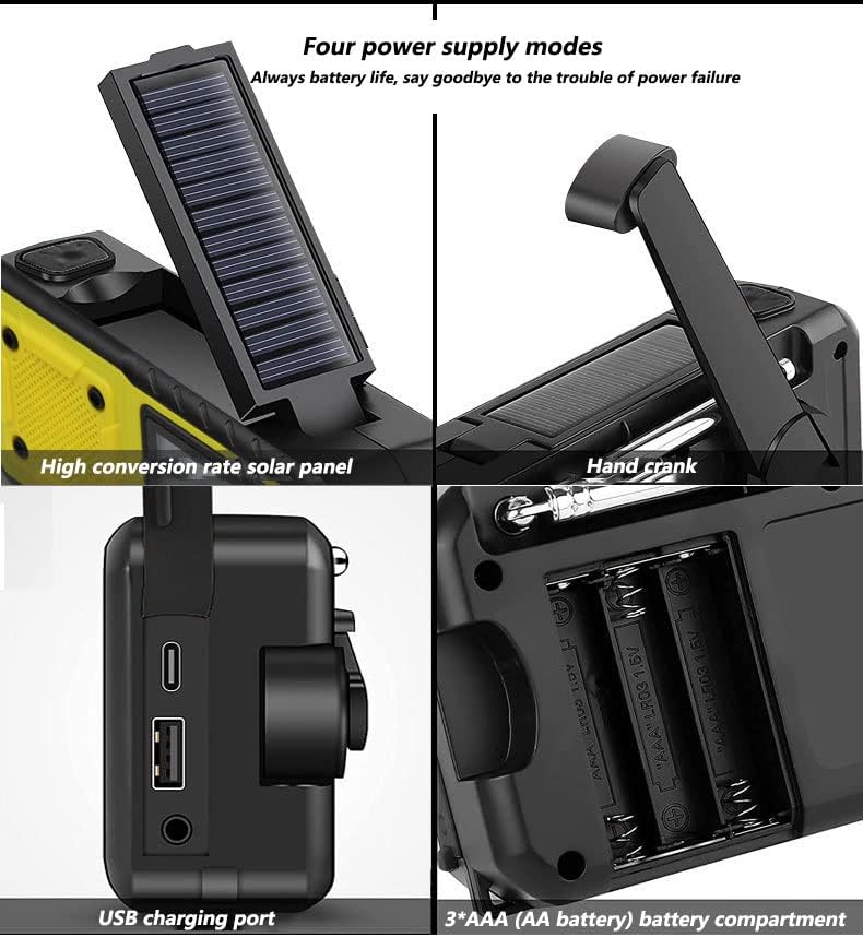 CrisisCore™ Explorer – Portable Emergency Radio with Power Bank, Solar Panel & SOS Function
