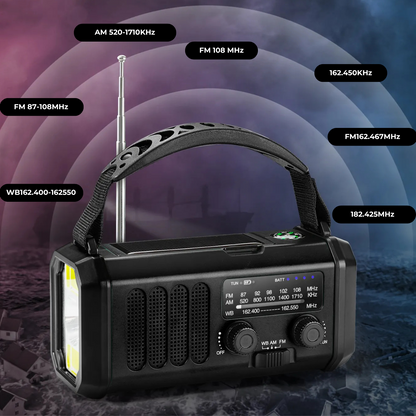 Ultra Emergency Radio™ – 10,000mAh Powerbank, LED Light & Multi-Charge Survival System