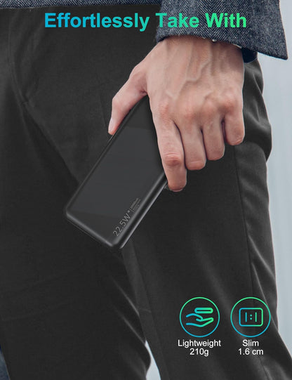 10,000mAh 22.5W Fast Charging Powerbank – High-Speed Emergency Power Anywhere