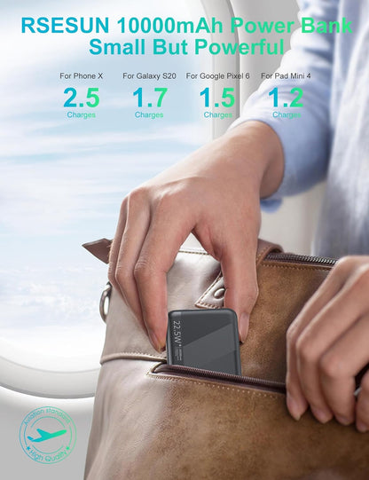 10,000mAh 22.5W Fast Charging Powerbank – High-Speed Emergency Power Anywhere
