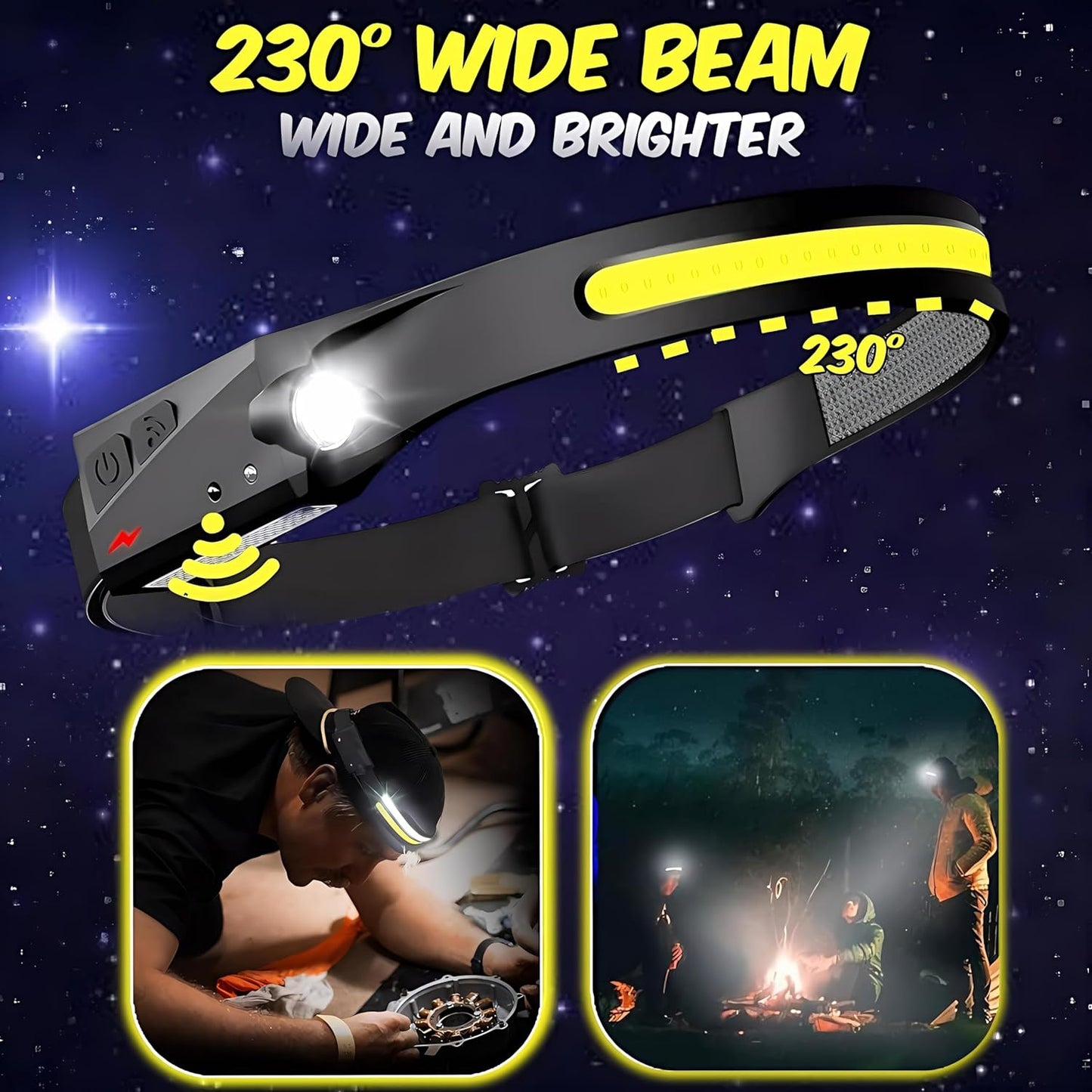 Kratos Sensor-Induction Headlamp – Optimal Lighting for Work and Adventure