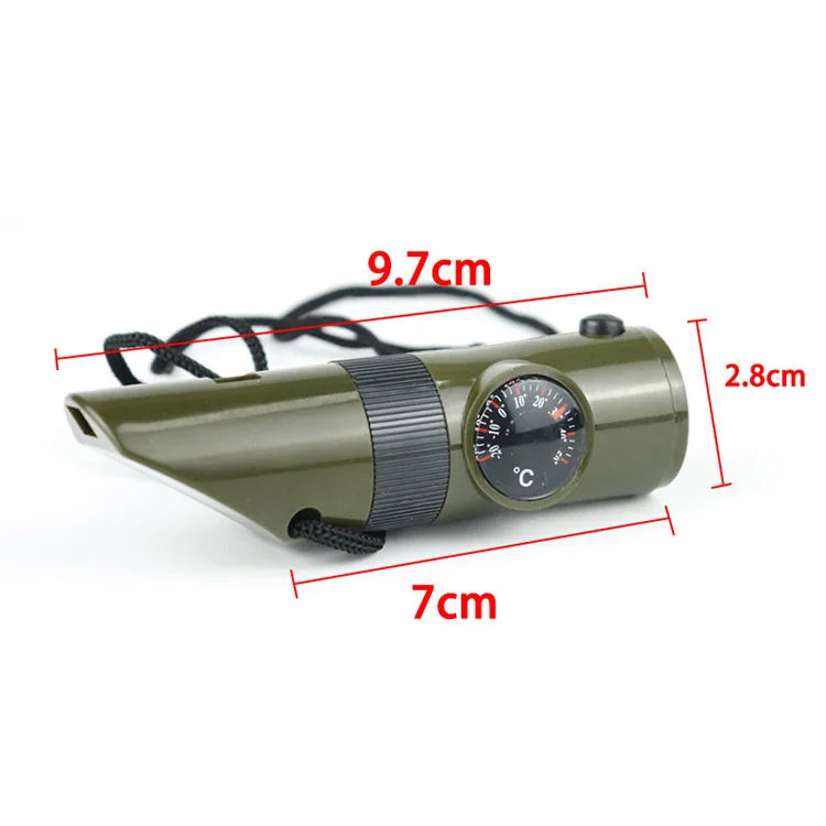 Survival Whistle 7-in-1 Noodfluit