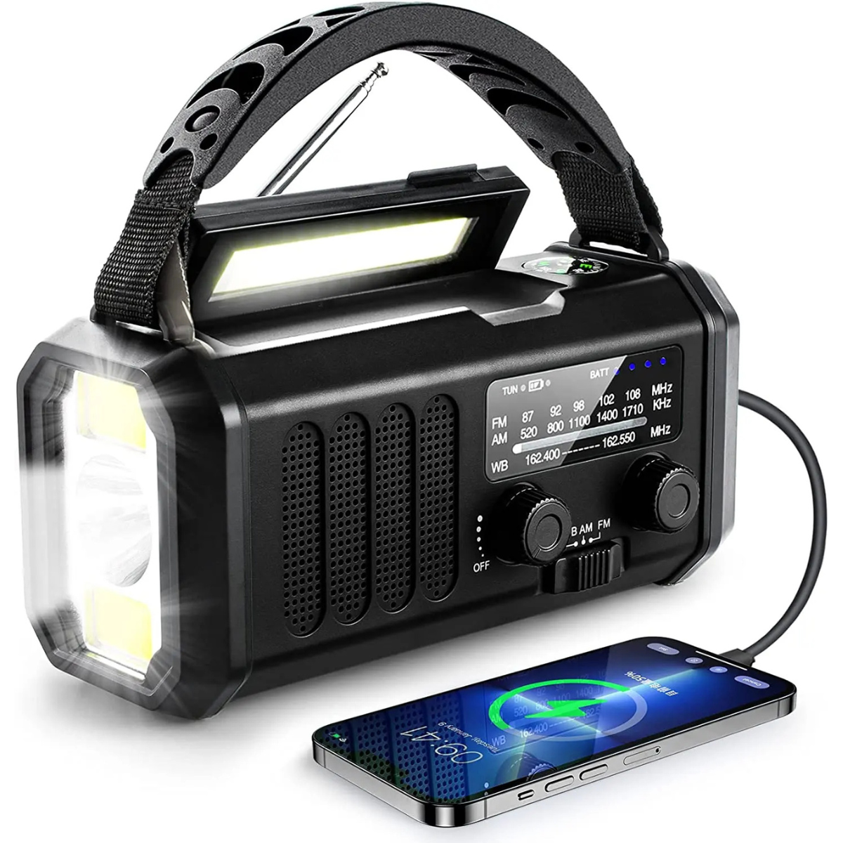 Ultra Emergency Radio™ – 10,000mAh Powerbank, LED Light & Multi-Charge Survival System