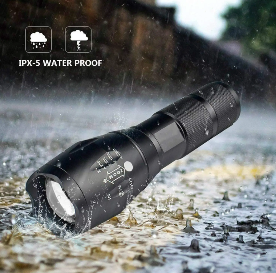 Luxyana® Tactical LED Flashlight – 1000 Lumens of Rugged Power for Emergencies & Outdoor Use