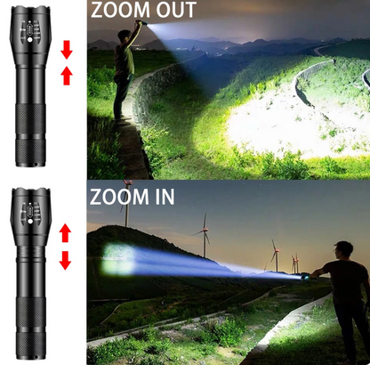 Luxyana® Tactical LED Flashlight – 1000 Lumens of Rugged Power for Emergencies & Outdoor Use